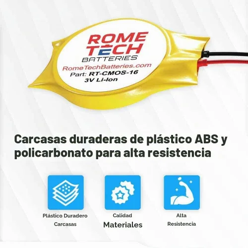 Vista 5 de Rome Tech CR2032 CMOS - Batería para placa base Awow Ax41