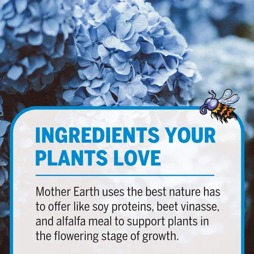 Vista 6 de Mother Earth LiquiCraft Bloom 2-4-4 para plantas con flores y verduras como tomates, 1 galón