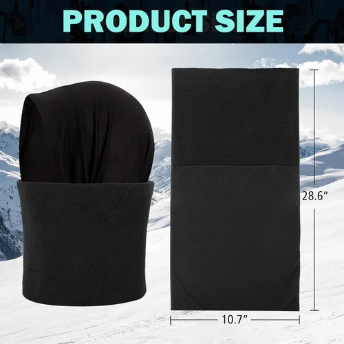 Vista 6 de XURIGOX Multifuncional Headwear Invierno Cuello Calentadores Polaina Cuello Polaina A Prueba De Viento Cubierta De La Cara Pas