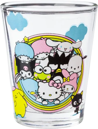 Vista 4 de Silver Buffalo Sanrio Hello Kitty and Friends Rainbow With Badtz-Maru, My Melody, Cinnamoroll, Kuromi, Little Twin Stars, Pochacco, Keroppi, Tuxedo