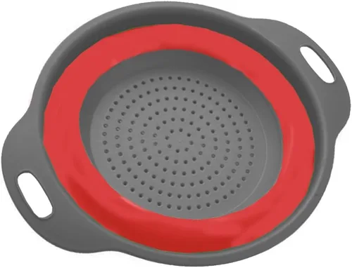 Vista 3 de 1 colador plegable de silicona para fregadero de cocina de 11.8 pulgadas