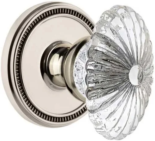 Vista 9 de Grandeur Pewter antiguo, 820641 Soleil Rosette Pomo de cristal burdeos, Privacidad-2.375
