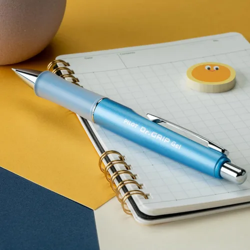 Vista 5 de Pilot Dr. Grip Bolígrafo de gel retráctil, limitado, azul (Ice Blue Barrel)