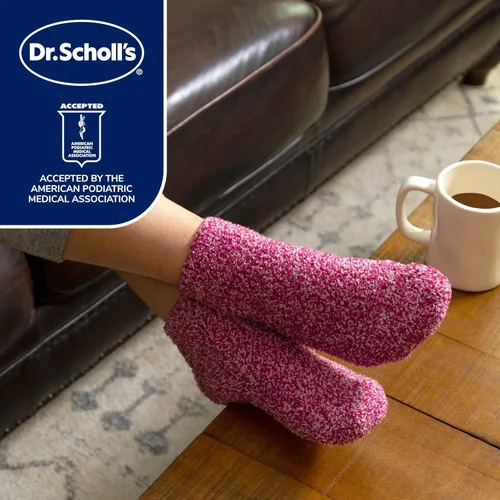 Vista 4 de Dr. Scholl's Calcetines de invierno Fairisle para mujer, surtido negro, 4-10, paquete de 3