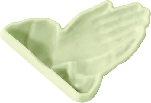 Vista 11 de JEM PopIt - Molde para decoración de pasteles, manos rezando, tamaño pequeño y grande, color blanco