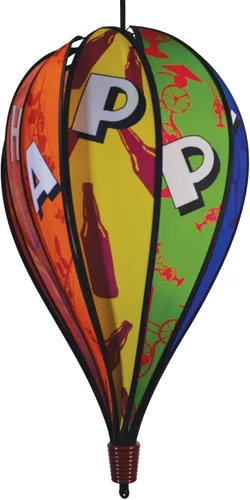 Vista 7 de In the Breeze 0995 Batik Quilt Hot Air Balloon Spinner, 10 paneles