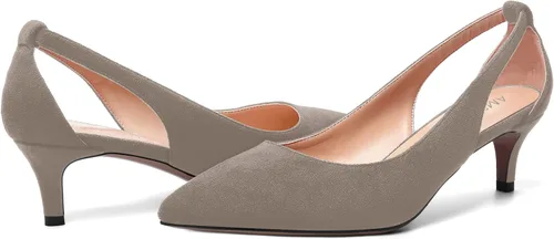 Vista 6 de Zapatos de tacón bajo para mujer, sin cordones, con puntera puntiaguda, de 2.0 in