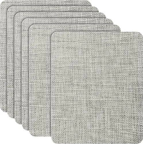 Vista 22 de Azobur Parche de reparación de sofá, 6 piezas de parches de microfibra, reparación de parches de tela autoadhesivos, aspecto lujoso, sofá de Beige