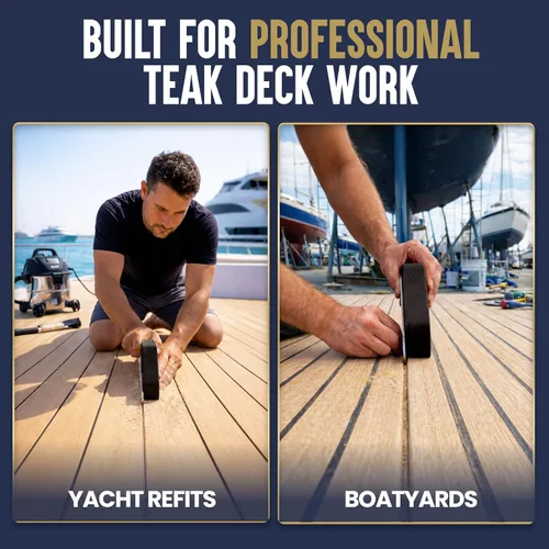 Vista 4 de Teakdecking Systems (TDS) Kit de lijadora de costura - Lijadora de cubierta