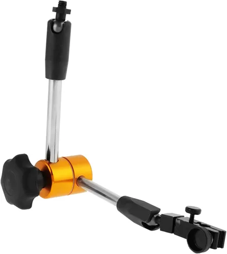 Vista 5 de Soporte de base magnética flexible, soporte de base magnética universal ajustable Soporte flexible para indicador de prueba de marcado