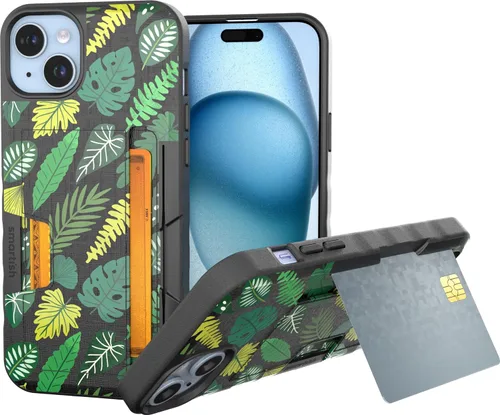 Vista 41 de Smartish Funda tipo cartera para iPhone 11 Pro - Wallet Slayer Vol. 2 [soporte protector delgado] tarjetero (seda) - Black Tie Affair