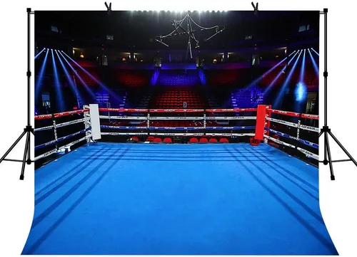 Vista 12 de Telones de fondo de anillo de boxeo para fotografía de 5 x 3 pies, para niños, niños, fiesta de cumpleaños, retrato de adultos, cartel de fiesta