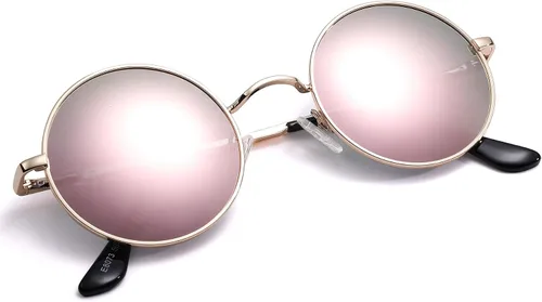 Vista 2 de Pro Acme - Gafas de sol polarizadas redondas para hombre y mujer, estilo John Lennon