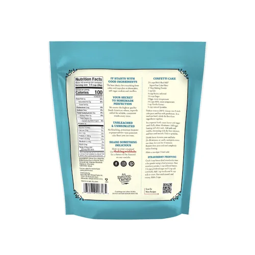 Vista 3 de Bob's Red Mill Harina para tartas - Bolsa de 3 libras, finamente molida, baja en proteínas, sin OMG, Kosher