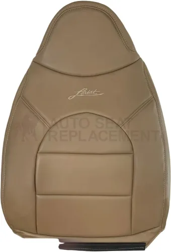 Vista 4 de 1999 Ford F250 F350 F450 Lariat Super Duty - Funda de asiento de cuero sintético (vinilo) de repuesto en Prairie Tan (con asiento para bebé