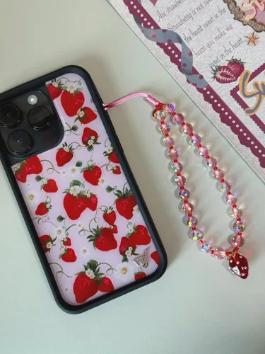 Vista 30 de Drawwind Correa con cuentas para teléfono con pulsera universal, cordón para teléfono celular lindo, pulsera de muñeca con cuentas, cadena de hilo