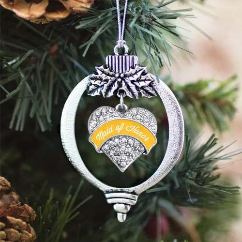 Vista 507 de Inspired Silver - Adorno con dije de hermana gemela - Adornos navideños de plata con circonitas cúbicas