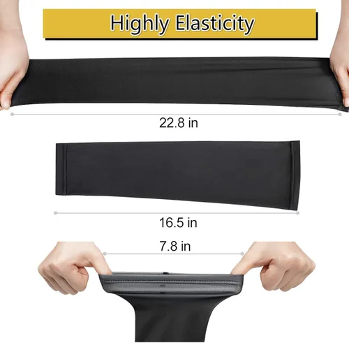 Vista 4 de ZZKKO Funda de protección solar UV para hombres y mujeres para correr golf ciclismo 1 par L