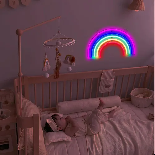 Vista 82 de Letrero de neón de amor para dormitorio, USB o batería, luz de neón para pared, luz de neón LED como letreros de pared de neón para niñas, letrero