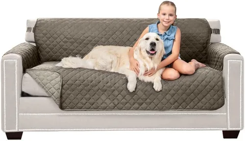 Vista 152 de Sofa Shield Funda de sofá con correa, reversible, resistente a las manchas y al desgarro, funda acolchada de microfibra, lavables, asiento de 62