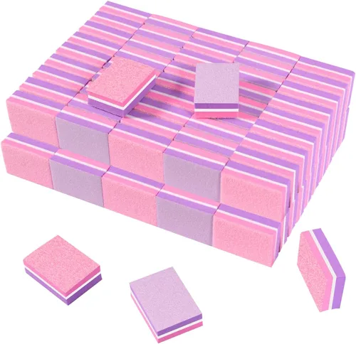Vista 11 de CGBE Bloque de pulido, bloque de pulido de uñas de doble cara, esponja colorida, tiras de lijado, bloques de lima de uñas, herramientas de manicura