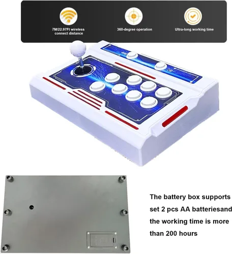 Vista 6 de [39800 juegos en 1] Pandora Box 3D Arcade Game Machine, Doble Wireless Joystick Arcade Console, función WiFi para agregar juegos en línea, PC