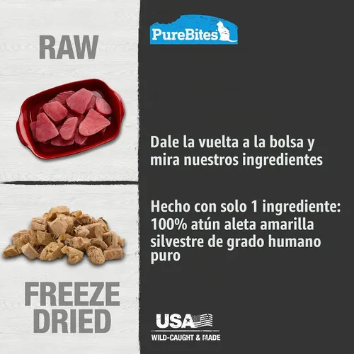 Vista 4 de PureBites Golosinas crudas y liofilizadas para gatos