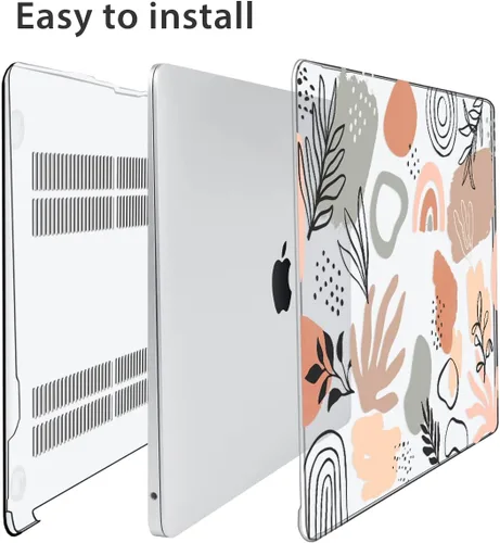 Vista 5 de Compatible con MacBook Air 2026 2025 2024-2022 de 13.6 pulgadas M5 A3449 M4 A3240 M3 A3113 M2 A2681 con Touch ID, carcasa rígida de plástico, hoja