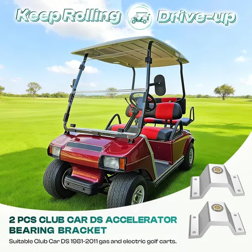 Vista 2 de DRIVE UP Soportes de cojinete del acelerador del carro de golf para el coche del club DS 1981-2011 carritos de golf, Club Car DS Accelerator Rod