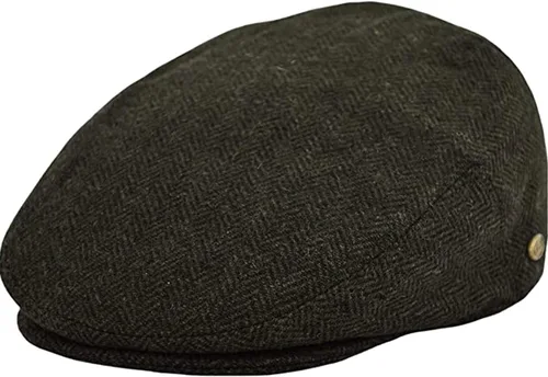 Vista 10 de Epoch Gorra de conducción de cabbie de lana de espiga para hombre