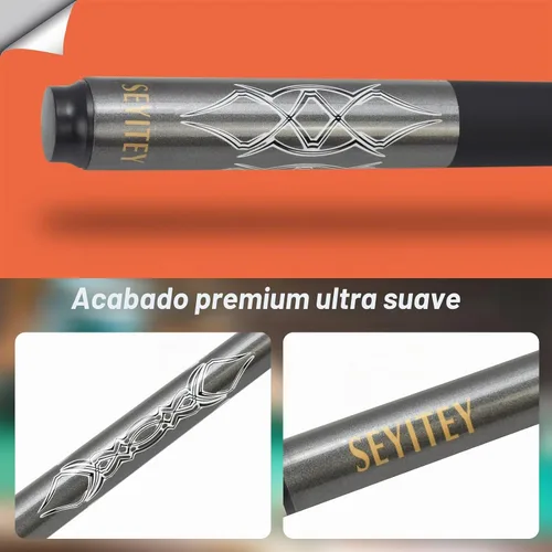 Vista 3 de Tacos de billar profesionales duraderos de carbono de 58 pulgadas para cabeza pequeña, accesorios de billar, suministros de billar