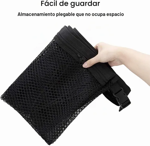 Vista 9 de Red de carga de techo para automóvil, 31 x 21 pulgadas, ajustable de malla de doble capa, organizador de techo para SUV, accesorios Van Life