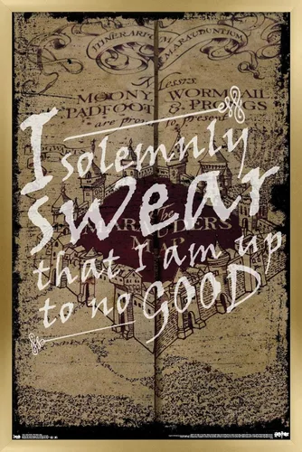 Vista 16 de Trends International Harry Potter - The Marauder's Map - I Solemnly Swear Wall Poster, 14.725" x 22.375", Premium Unframed Version Versión premium