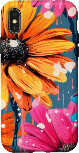 Vista 5 de Drip Gerbera Daisies Case for iPhone 17