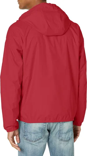 Vista 2 de Tommy Hilfiger - Chaqueta impermeable con capucha para hombre, ligera, para lluvia