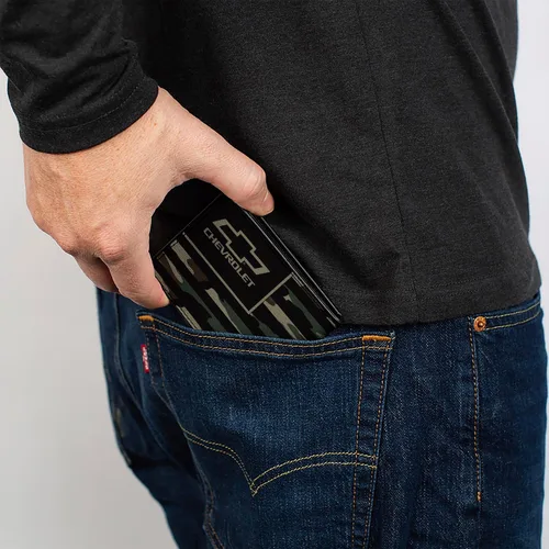 Vista 5 de Buckle-Down Cartera plegable Chevy, para hombre, 4.0" x 3.5