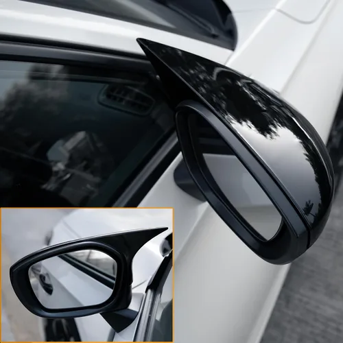 Vista 2 de Thenice - Funda para espejo retrovisor lateral para Honda Civic-2026, color negro brillante For 11th gen Civic side rearview mirror protector