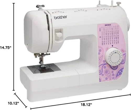 Vista 6 de Brother BM3850 Máquina de coser de 37 puntadas con mesa de extensión extra ancha