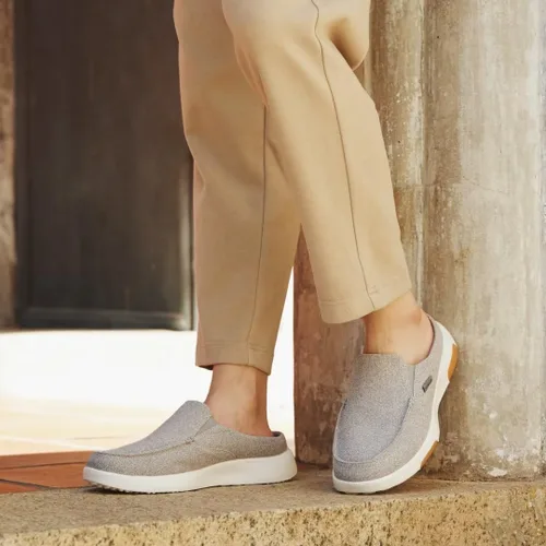 Vista 3 de OrthoComfoot Mocasines ortopédicos sin cordones para hombre zapatos para caminar con soporte del arco pantuflas casuales para fascitis plantar