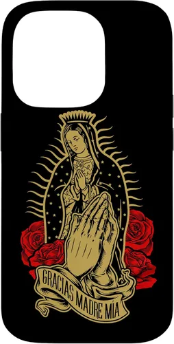 Vista 17 de Our Lady Virgen De Guadalupe Virgen Mary Gracias Madre Mía - Carcasa para iPhone 17
