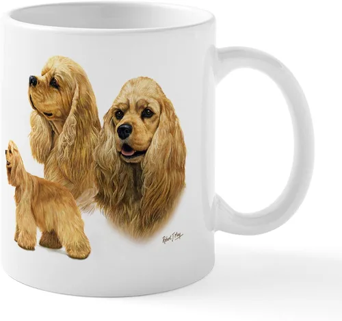 Vista 24 de CafePress Cocker - Taza de café de cerámica (11 oz (11.0 fl oz)