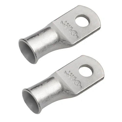 Vista 253 de SELTERM 5 piezas terminales de cable de cobre estañado 1/0 AWG perno de 1/2", extremos de cable de batería, terminales de anillo, conectores