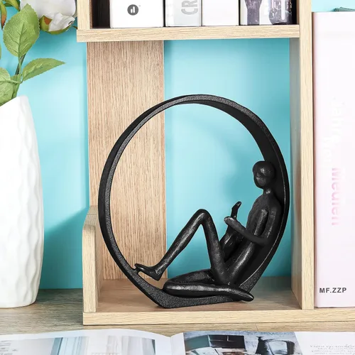 Vista 5 de Estatua de decoración musical, figura de guitarra, escultura de músico, decoración del hogar para estantes, regalo para músicos