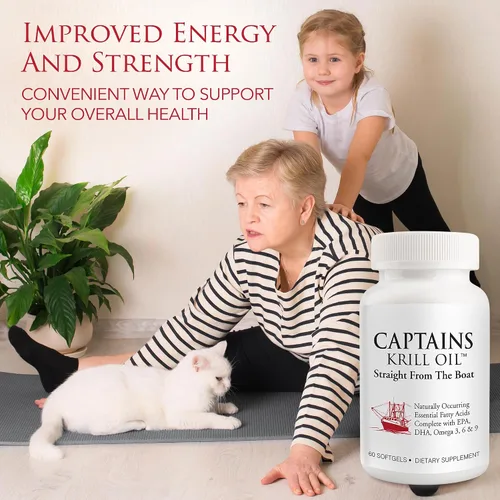 Vista 6 de Captains Pure Aceite de Krill Antártico TinyGels 1 botella, 60 cápsulas