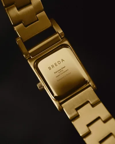 Vista 8 de Breda 'Revel' Reloj de pulsera de oro, oro y metal, 0.709 in, Oro, Revel