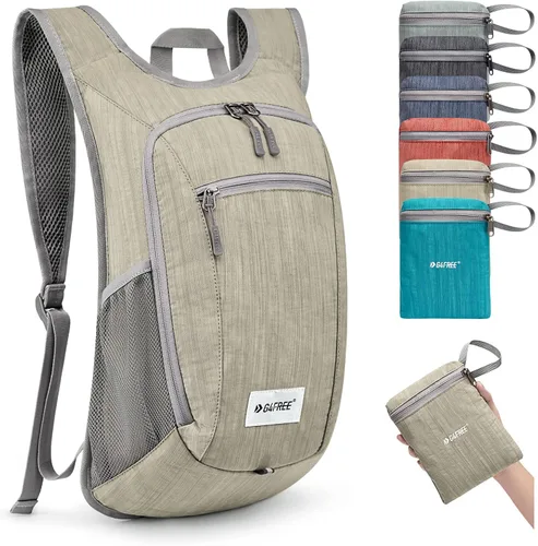 Vista 11 de G4Free 10L/15L Mochila para Senderismo Plegable Ligera, Mochila de Día para Caminatas, Pequeña, Viaje al Aire Libre, Bolsa de Hombro Plegable