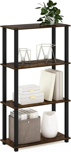 Vista 78 de Furinno Turn-N-Tube Organizador de encimera de cocina, estante organizador de encimera de esquina de 2 niveles, estante esquinero, para cocina
