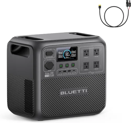 Vista 10 de BLUETTI Generador solar Elite 200 V2 y panel solar de 2 x 200 W incluido