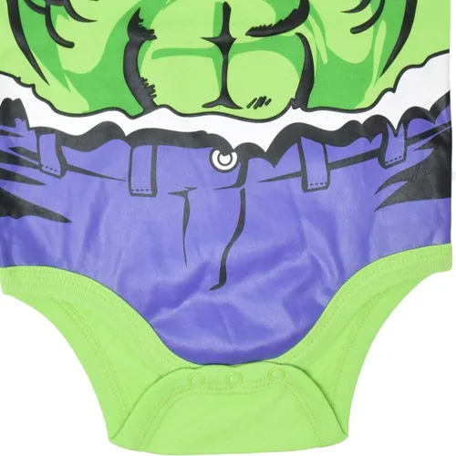 Vista 7 de Marvel Vengadores Capitán América Iron Man Hulk Baby 5 Pack Body