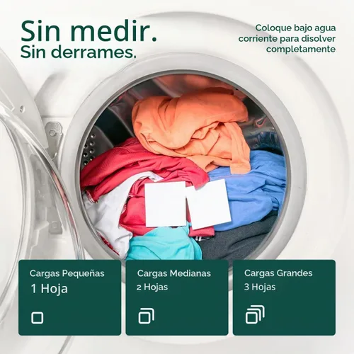 Vista 9 de Kind Laundry Láminas de detergente para pieles sensibles, sin fragancia, 32